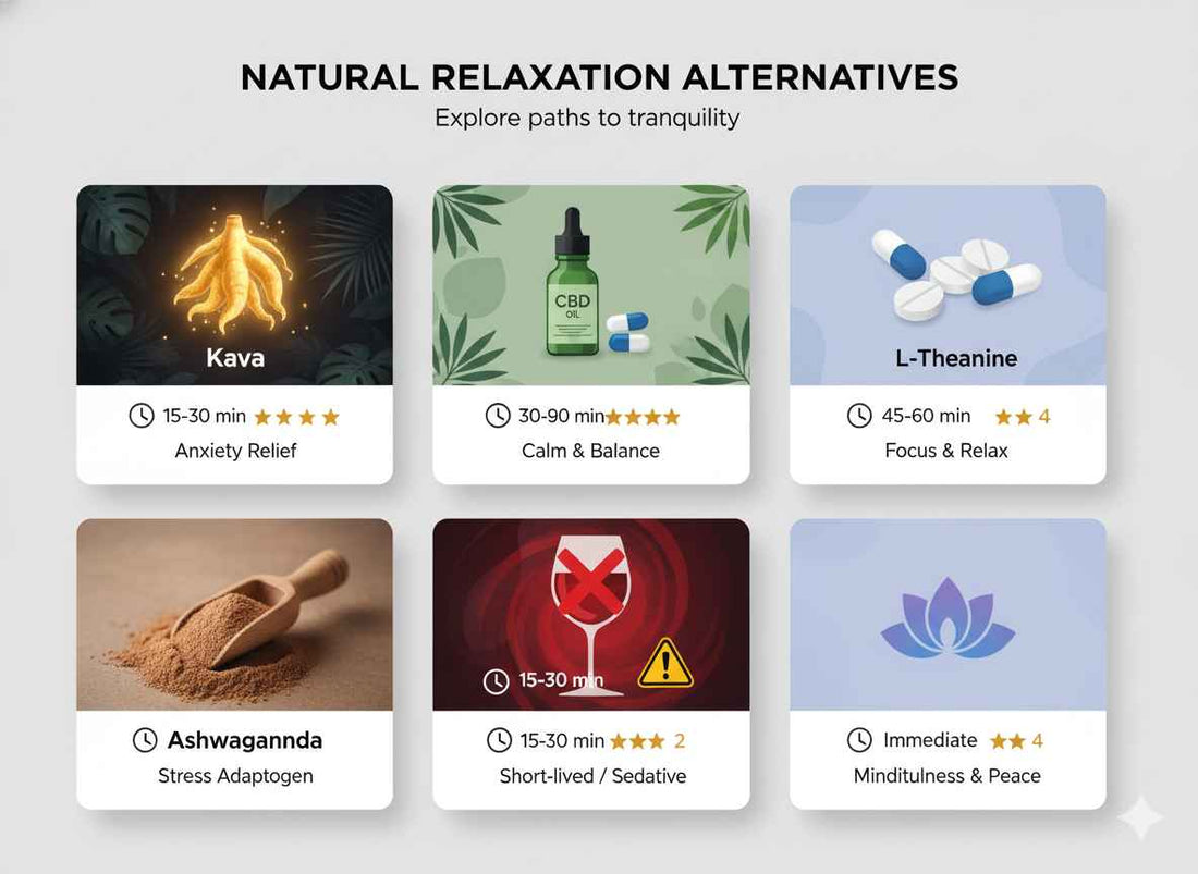 Complete Kava Alternative Guide: Every Natural Relaxation Option Compared - Kava Krave