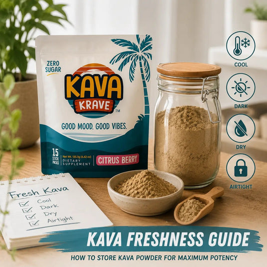 Kava Freshness Guide: How to Store Kava Powder for Maximum Potency? - Kava Krave