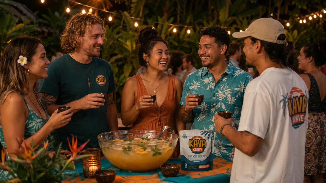 Kava Punch and Large Batch Recipes: How to Serve a Crowd Without the Stress - Kava Krave