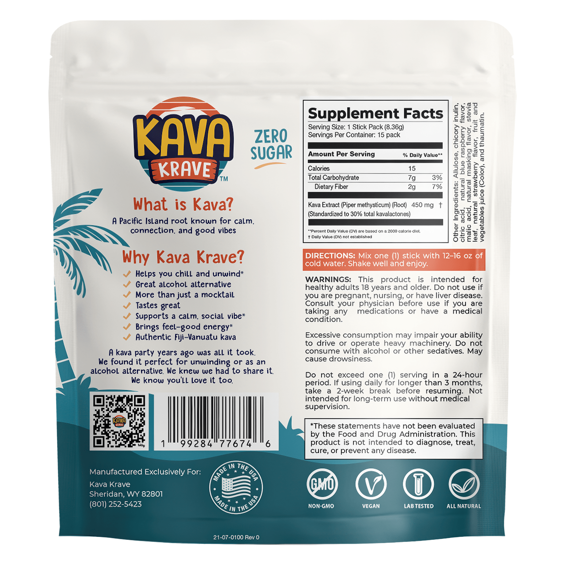 Citrus Berry Kava Powder Mix Drink - Kavakrave