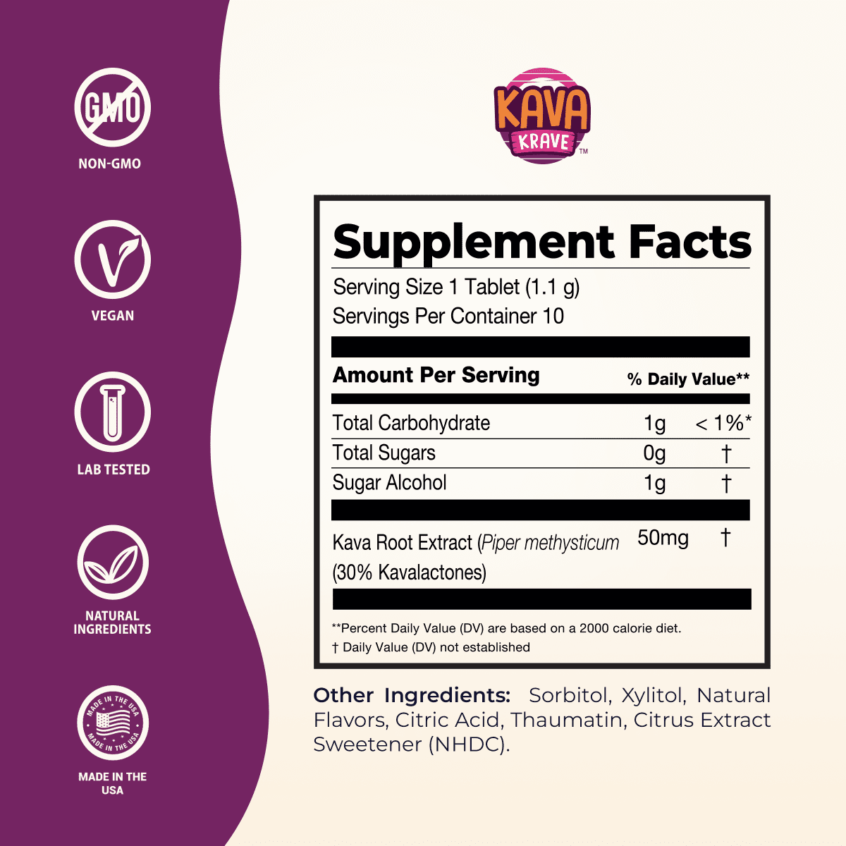 Passion Orange Guave (POG) Flavored Noble Kava Candy - Kava Krave