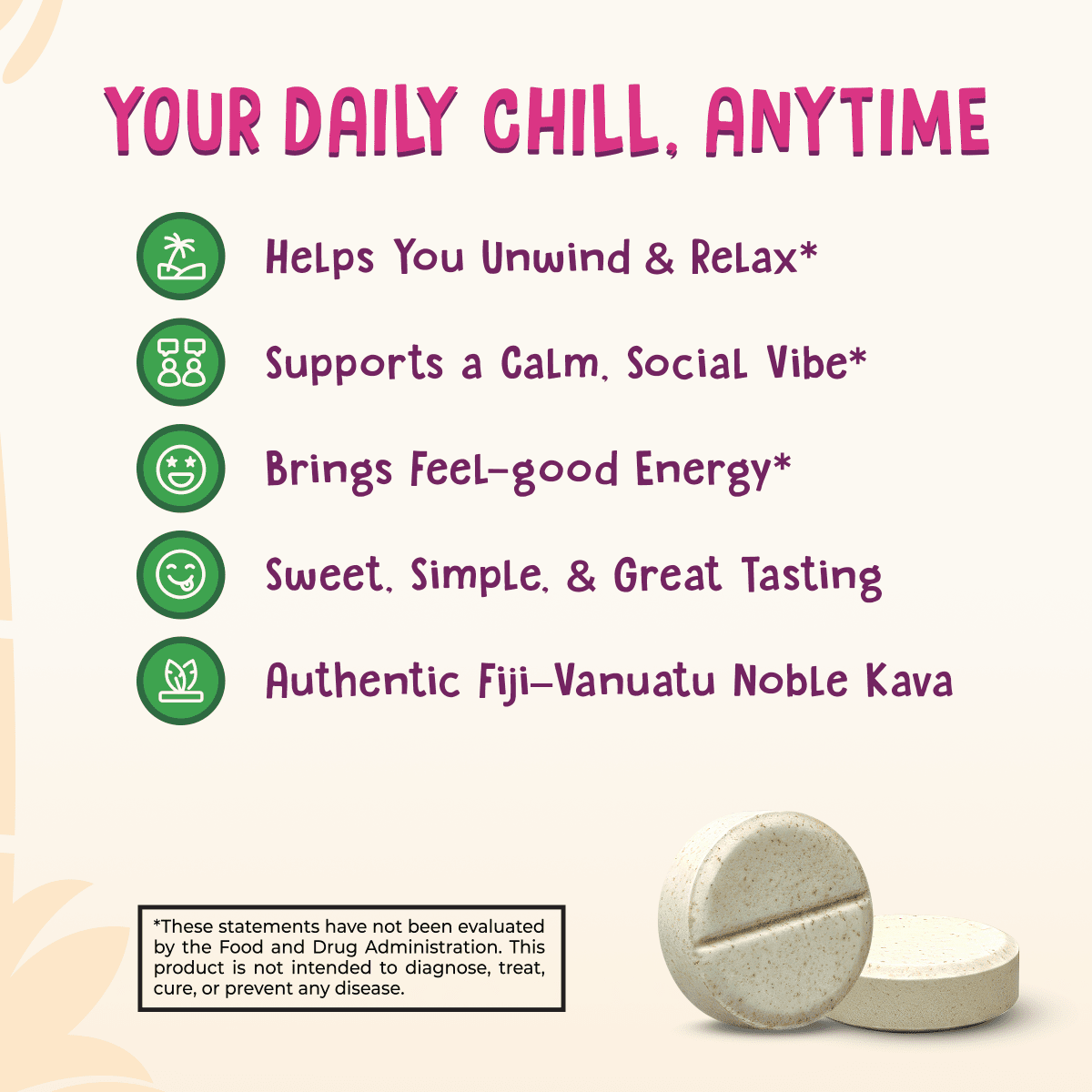 Passion Orange Guave (POG) Flavored Noble Kava Candy - Kava Krave