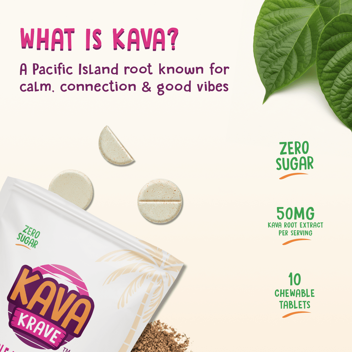 Passion Orange Guave (POG) Flavored Noble Kava Candy - Kava Krave