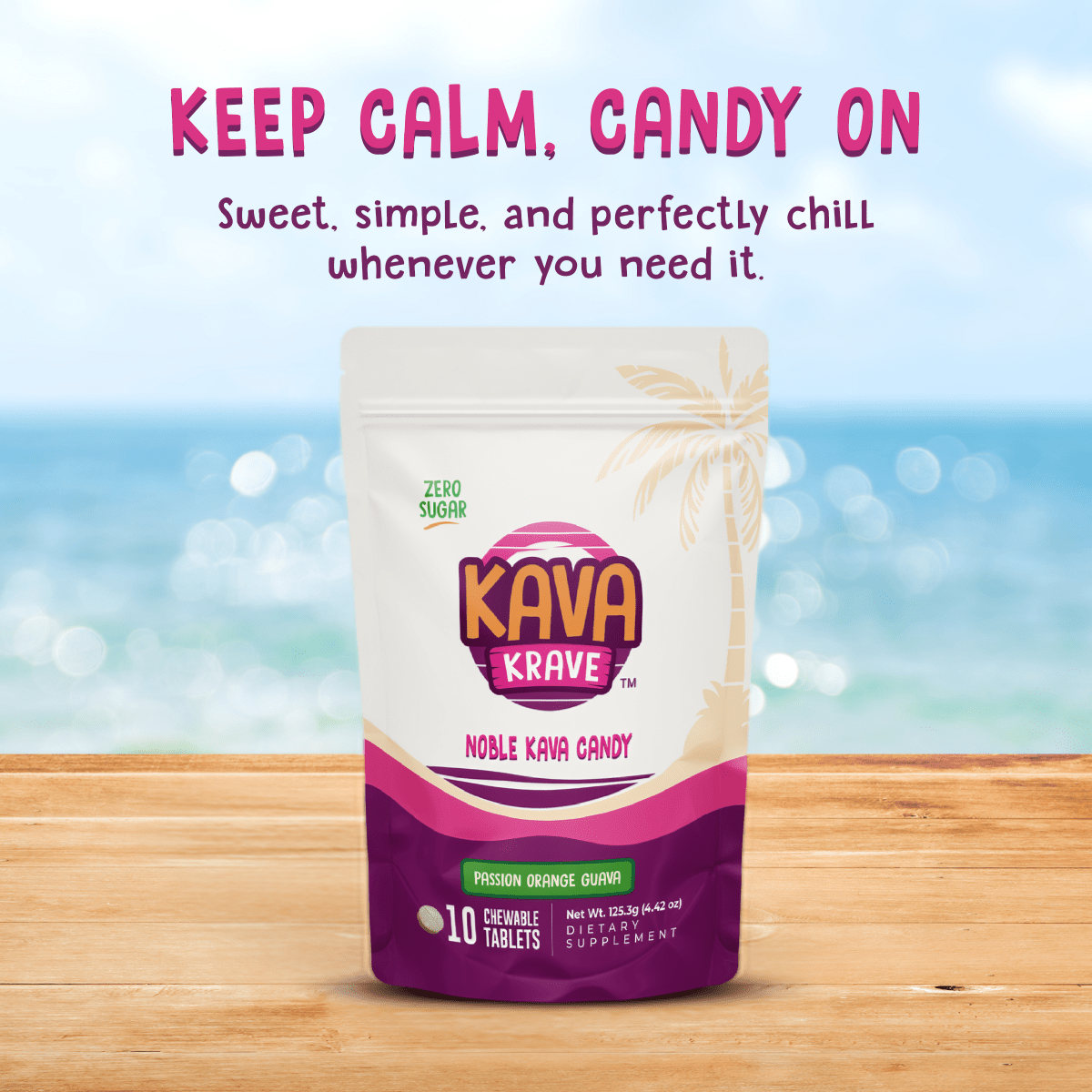 Passion Orange Guave (POG) Flavored Noble Kava Candy - Kava Krave